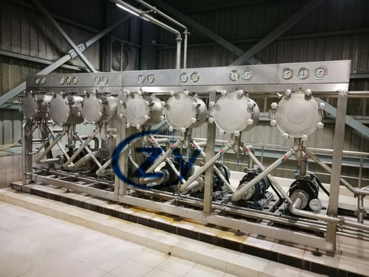 Μονάδα διαχωριστών υδροκυκλώνων για το τμήμα καθαρισμού αμύλου μανιόκων πατατών
