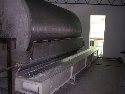 SS304 περιστροφική κενή απομακρύνοντας το νερό μηχανή αμύλου φίλτρων μηχανών αμύλου γλυκών πατατών
