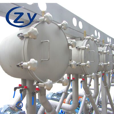 Συμπίεση πολυκυκλώνων για τη συνεχή αφαίρεση ακαθαρσίας από άμυλο