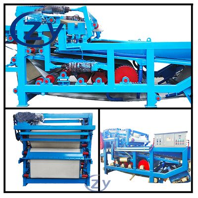 Filtro deshidratador de banda de operación continua para deshidratación de fibra de yuca en la producción de almidón