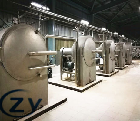 Πλήρες καθορισμένο ανοξείδωτο 304 μηχανή αμύλου ταπιόκας στη Νιγηρία