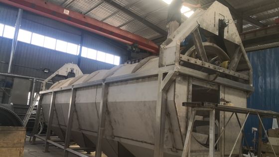 Άνθρακα περιστροφικό πλυντήριο 20t/H 15kw πατατών χάλυβα φρέσκο